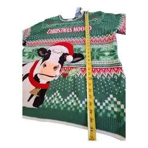 Holiday Time Sweaters Holiday Time 3d Mens Cow Christmas Moood
